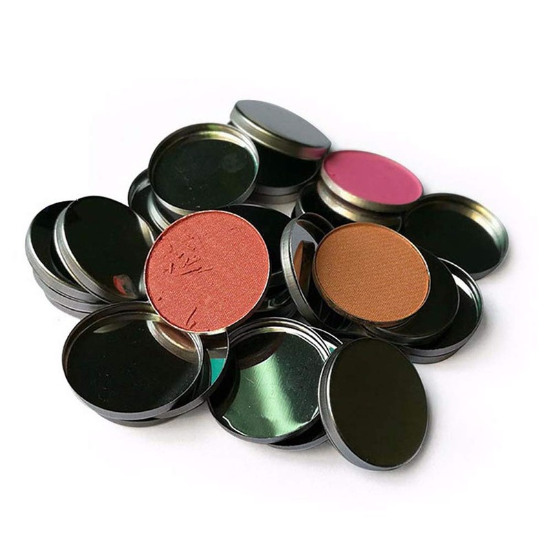 20 Pieces Empty Round Metal Tin Palette Pans Round Metal