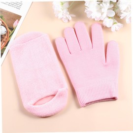 Baluue Gel Spa Gloves Socks 2 Pair Set Moisturizing Gloves Socks for Softening Dry Cracked Hands Feet Unisex Beauty Treatment Present