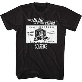 Scarface - Mens Sf Quotes T-Shirt, Size: XXX-Large, Color: Black