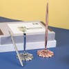 JIHUOO 2 Pieces Wedding Pen and Metal Stand, Signing Desk,