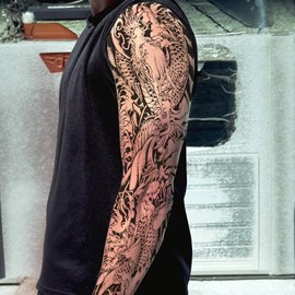 JPAR Twin Dragon Irezumi Tattoo Tattoo Sticker 2ea