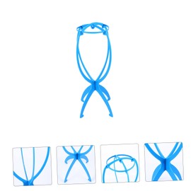 BIUDECO Professional Wig Display Stand 6pcs Plastic Wig Rack Holders for Hair Salons