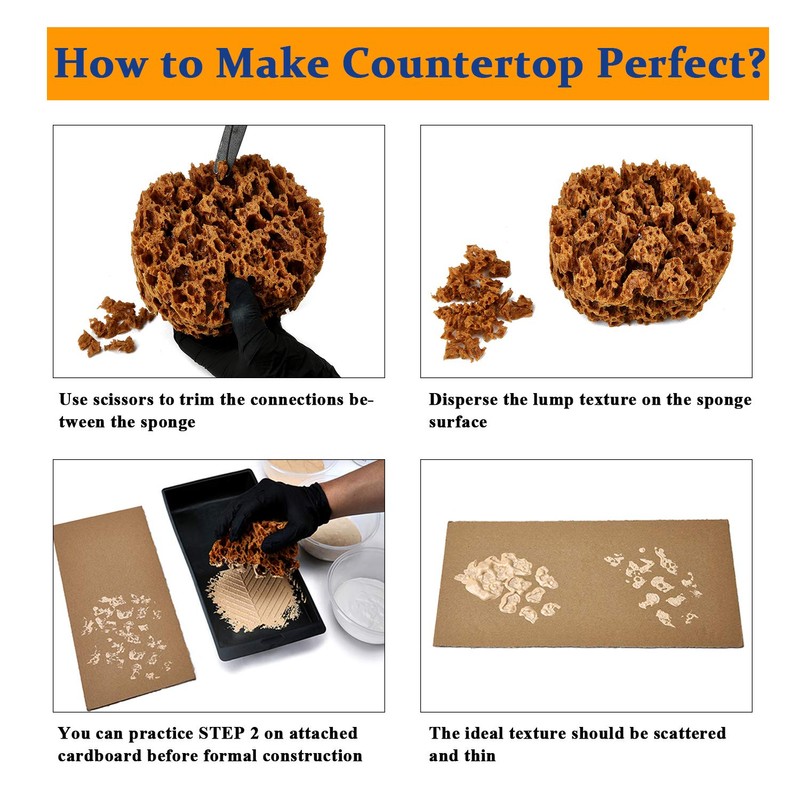 GLAINTE Granite Countertop Paint Kit - Brown Counter Top Refinishing