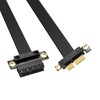 GINTOOYUN PCI-E 1X Expansion Adapter Jumper Cable Horizontal 180 Degree