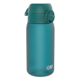 Ion8 Small Water Bottle, 350 ml/12 oz, Leak Proof, Easy to Open, Secure Lock, Dishwasher Safe, BPA Free, Carry Handle, Hygienic Flip Cover, Easy Clean, Odor Free, Carbon Neutral, Aqua Blue