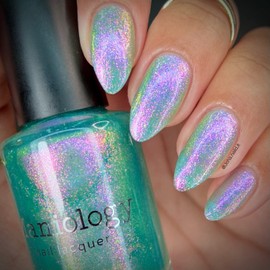 Maniology Pau Hana Regular Polish Set, Summer-Theme Sheer Flakie Nail Lacquers (White, Pink Teal Colors)