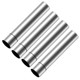 Stove Extension Chimney Pipe for Wood Stoves, 11.8 inches (30 cm), Set of 4, Stainless Steel, Wood Stove, Extension Chimney, Camping Supplies