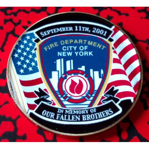 9/11 New York FDNY Fire Department Colorized Challenge Art Coin