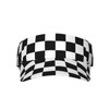 SEPTYK Summer Unisex Sun Visor Hat - Black White Race