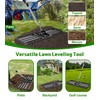 Heavy-Duty Lawn Leveling Rake Levelawn Tool with 30"x10" Plate &