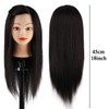 TopDirect Training Head 18inch 100% Real Hair Cosmetology Hairdressing Mannequin