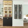 IBUYKE Wall Mounted Wine Rack 12 Bottle,Metal Wine Bottle Holder