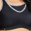 Glamorise, Sujetador Deportivo, Mujer, 34DD, Negro