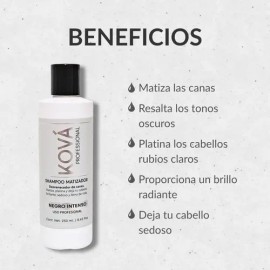 Shampoo Para Canas Negro Intenso Ková 250ml