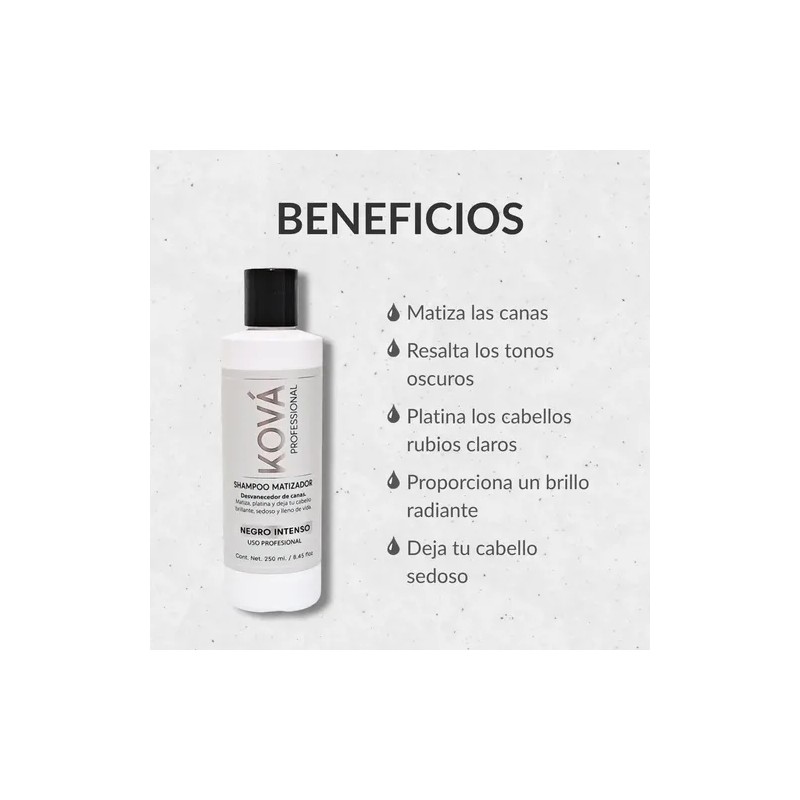 Shampoo Para Canas Negro Intenso Ková 250ml