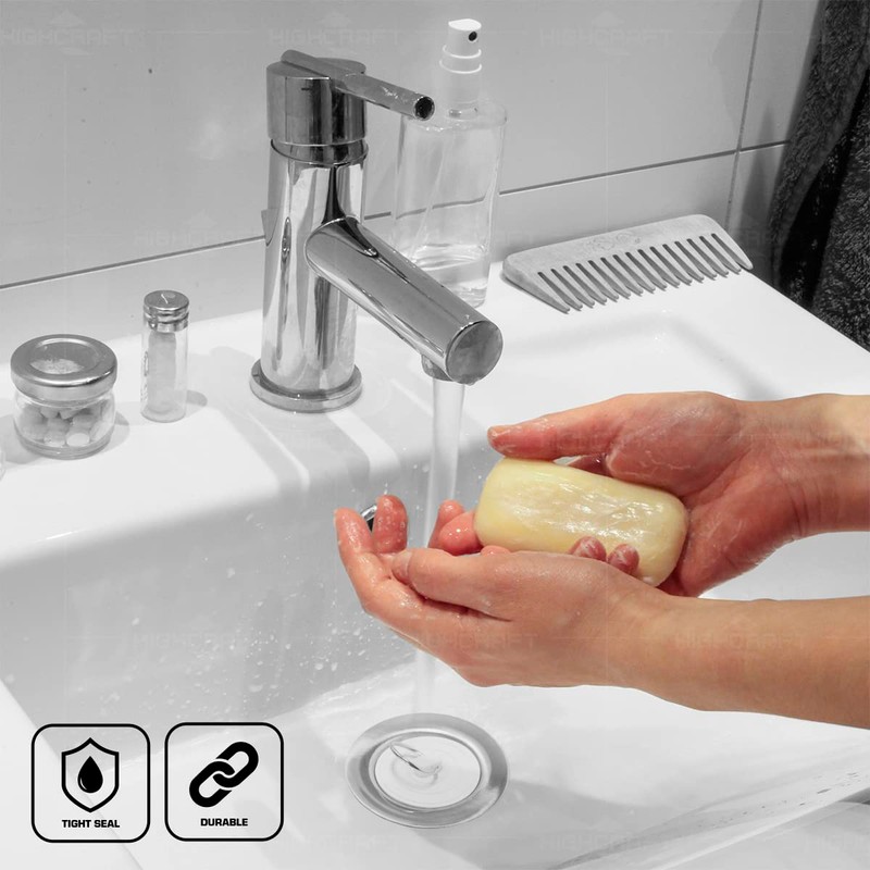 Highcraft 9783 Stainless Steel Bath Tub Drain Assembly with Rubber