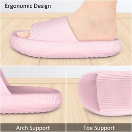 Cozislides Original Cosify Cloudyzz Cloud Slippers, Super Soft Non-Slip Mules, Airfloppy Unisex Slip-Ons, Pink 36/37