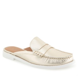 Aerosoles Women's Salome Mule, Gold Metallic Pebbled Leather, 9.5