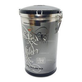 Akbar 100% Pure Ceylon Leaf Tea Tin (Silver - 300g)