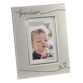 Juliana Grandson Silver Plated Two Tone Photo Frame FS624
