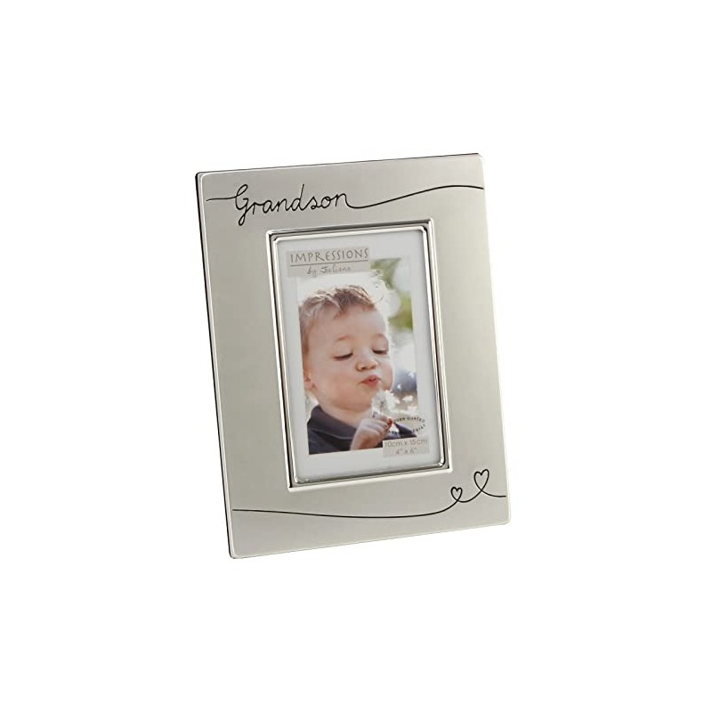 Juliana Grandson Silver Plated Two Tone Photo Frame FS624