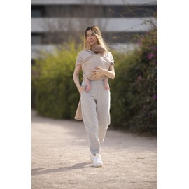 Amarsupiel Elastic, ergonomic, safe and user-friendly baby carrier for newborns, baby sling, Spanish production, Oekotex, beige