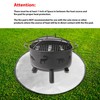 24" Diameter Round Fireproof Mat for Outdoor Patio and Deck