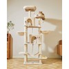 Taoqimiao 76-Inch Cat Tree Cat Tower for Indoor Cats, Plush