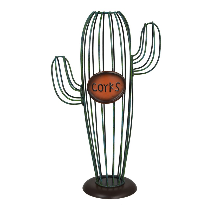 Three Star Metal Cactus Cork Holder