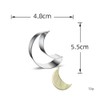 ccHuDE 3 Pcs Star Moon Cloud Cookie Cutters Stainless Steel