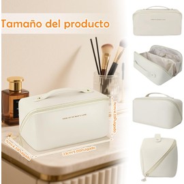 Bolsas de Aseo para Mujeres para Vacación Baño y Viajes Crema
