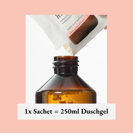 we:care² 2 x Shower Gel Powder (Granules) for Mixing Jasmine/Green Tea - 32 g Makes 250 ml Sustainable & Vegan Refill Soap without Silicones, Parabens & Microplastics