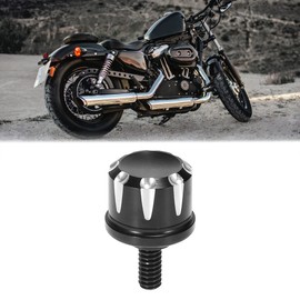 F FIERCE CYCLE Black Seat Bolt Tab Screw Quick Mount Cap Knob for Harley Davidson Road King Softail 1996-2020