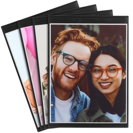 Juvale 4 Pack Magnetic Photo Frames 8.5x11 for Refrigerator, Artwork, Family Pictures