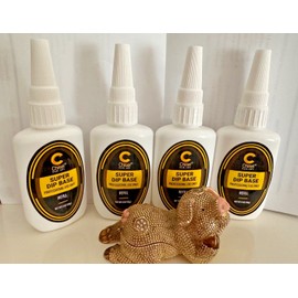 Chisel Nail Art - SUPER DIP BASE Refill 2 Oz (Pack Of 4 )