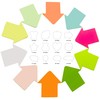 4A Shapes Sticky Notes,50 Sheets Neon Assorted and 50 Sheets