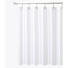 Biscaynebay Fabric Shower Stall Curtain Liners, White 48 Inch Width