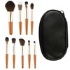 Bojueshaw 9pcs Makeup Brushes Set,Mini Cosmetic Brushes,Portable Travel Make Up