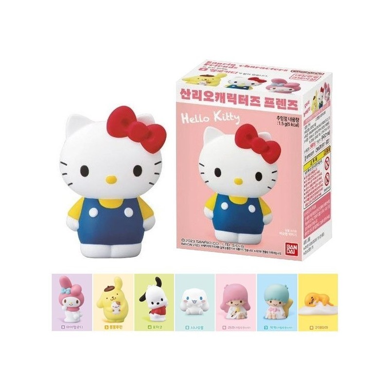 Bandai-Sanrio Characters Friends 1 8-Piece Figure Set / 반다이-산리오캐릭터즈 프렌즈1
