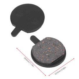 5 Pairs Bike Brake Pads, L-02 Black Resin Durable Mute Mountain Bike Disc Brake Pad Bicycle Cycling Accessory, Semimetal Break Pad for Road and Mountain Bike