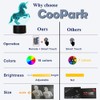 CooPark 3D Dolphin Illusion Lamp, Ocean LED Optical Hologram Night