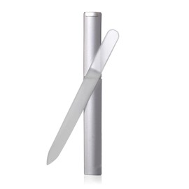 Silver Purple Blue Nail File 14.1x1.2cm with 14.9x1.6cm Case, 25g