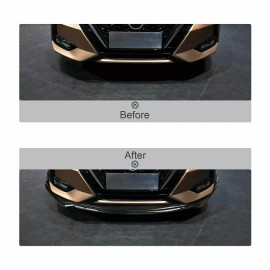 CNPAPC For Hyundai Genesis Sedan Coupe Front Bumper Lip Spoiler Splitter Carbon Fiber