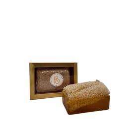 Loofah Soap 120 g with Tea Tree - For Gentle Cleansing & Exfoliation - Natural Skin Care with Pumpkin Fibre