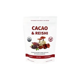 Cherie Sweet Heart Cacao Blend: Cacao and Reishi, 8oz. Bag, 15 Servings — Organic, Non-GMO, Gluten-Free