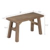 Sawmill Wood Bench, Farmhouse Entryway Bench for Living Dining Room,