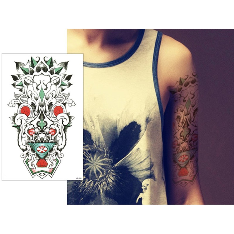 THE FANTASY Tribal-6 Tattoo Stickers, Tribal Shoulders, Arms, Medium Size,