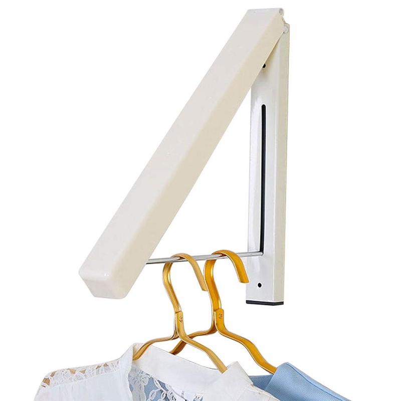 Clothes Hanger Wall Mounted Folding, Laundry Hanger Dryer Rack Retractable,