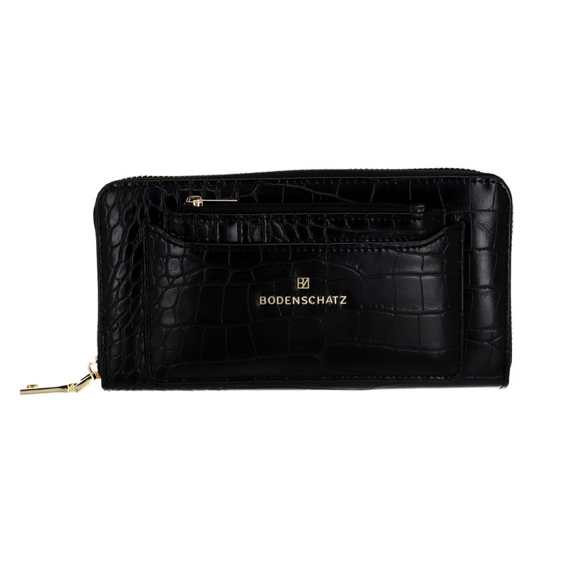 Bodenschatz Zip Around Wallet L Black, black, Classic