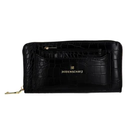 Bodenschatz Zip Around Wallet L Black, black, Classic